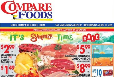 Shop Compare Foods (CT, NC, NY) Weekly Ad August 7 - 13, 2026