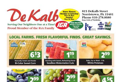DeKalb Supermarket IGA Weekly Ad August 7 - 13, 2026