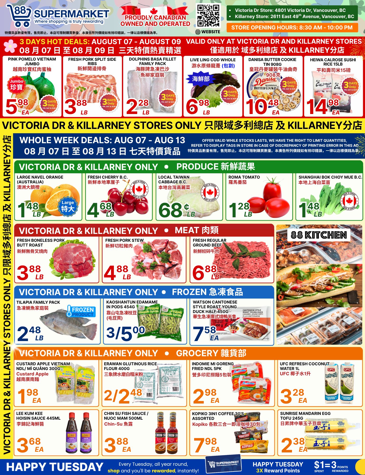 88 Supermarket Flyer August 7 to 13