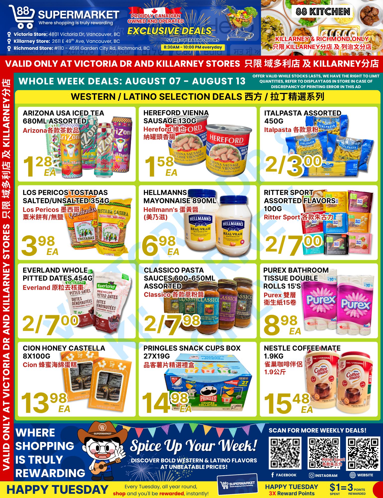 88 Supermarket Flyer August 7 to 13
