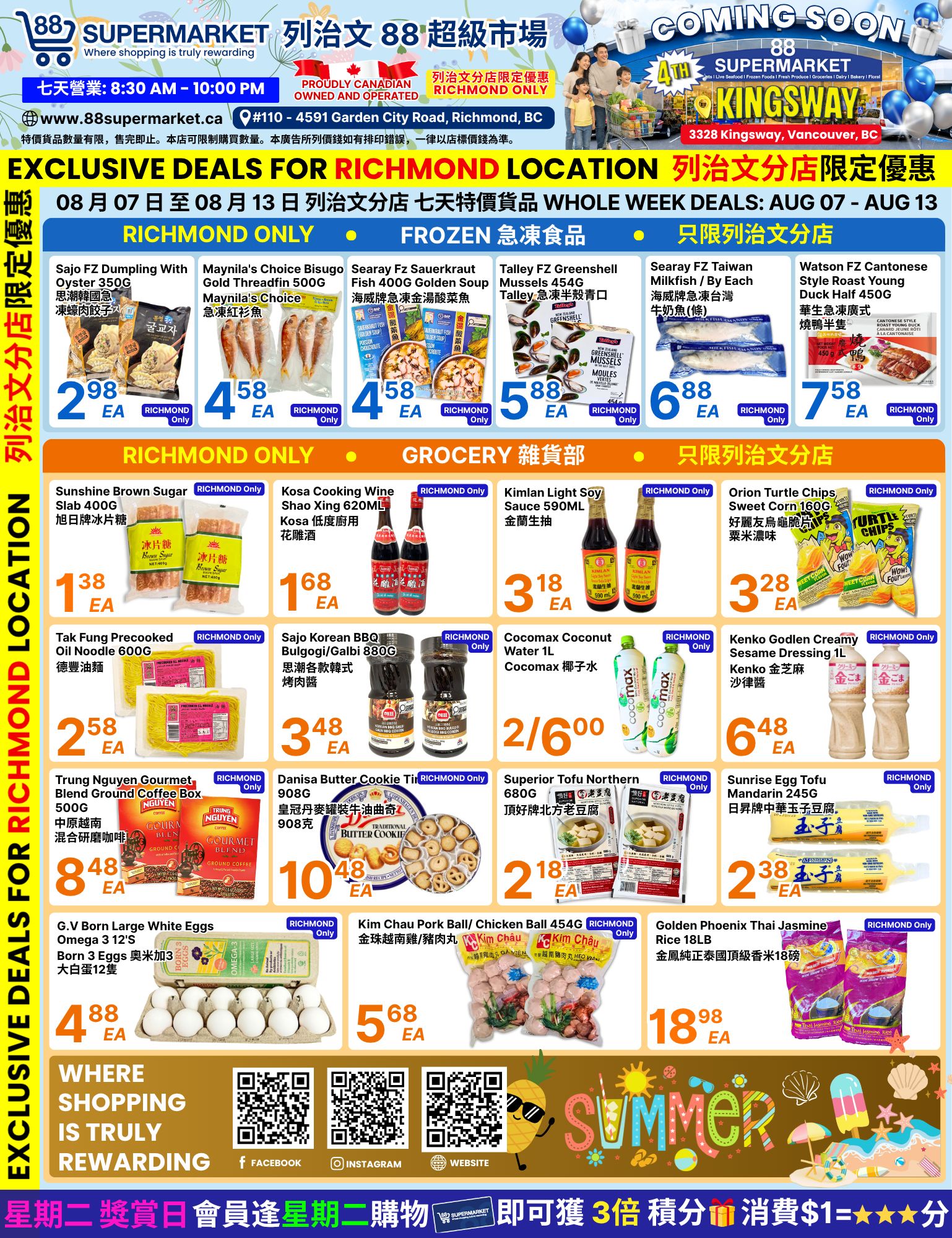 88 Supermarket Flyer August 7 to 13