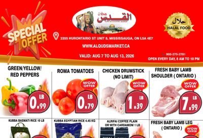 Al-Quds Supermarket Flyer August 7 to 13
