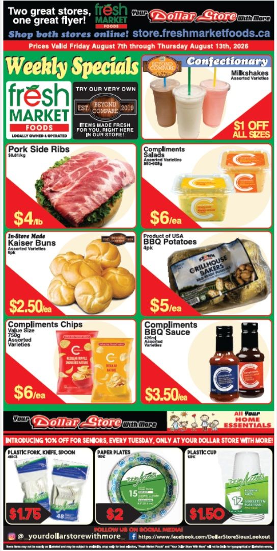 Fresh Market Foods Flyer August 7 to 13