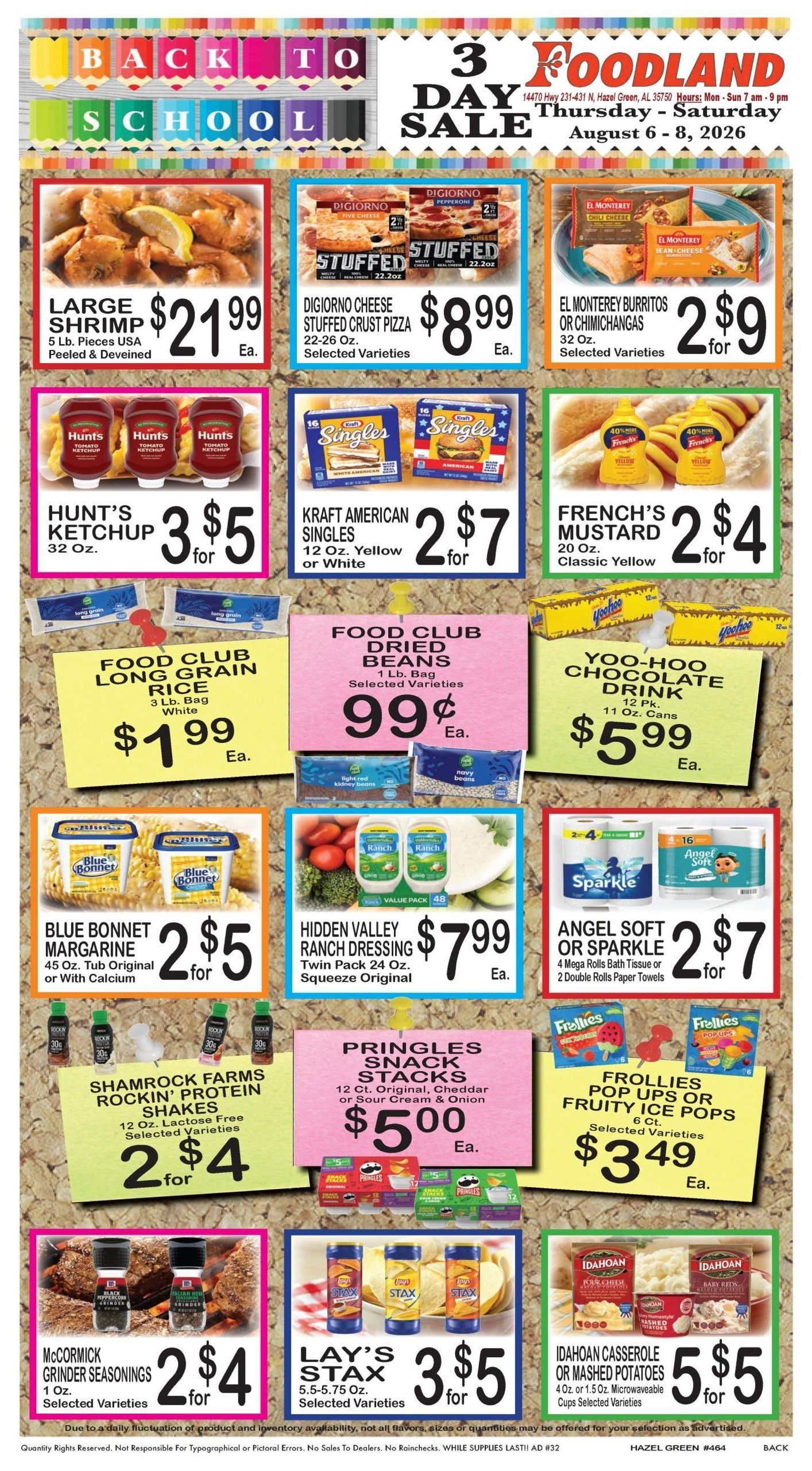 Foodland Grocery Weekly Ad August 4 - 10, 2026