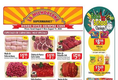 El Ahorro Supermarket (Irving–Grand Prairie Area, TX) Weekly Ad August 5 - 11, 2026