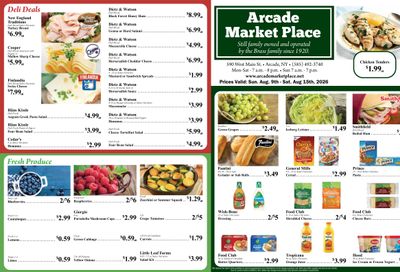 Arcade Market Place Weekly Ad August 9 - 15, 2026