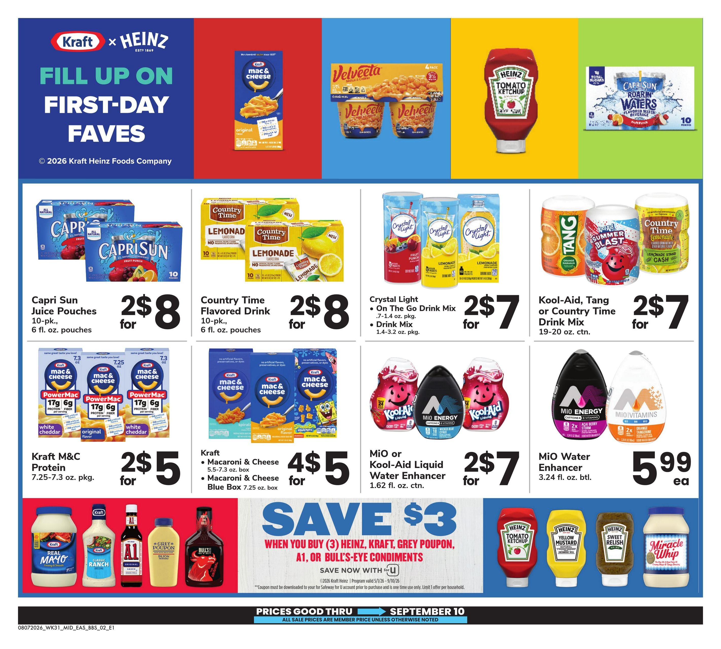 Safeway (DE, MD, NJ) Big Book of Savings Weekly Ad August 7 - September 10, 2026