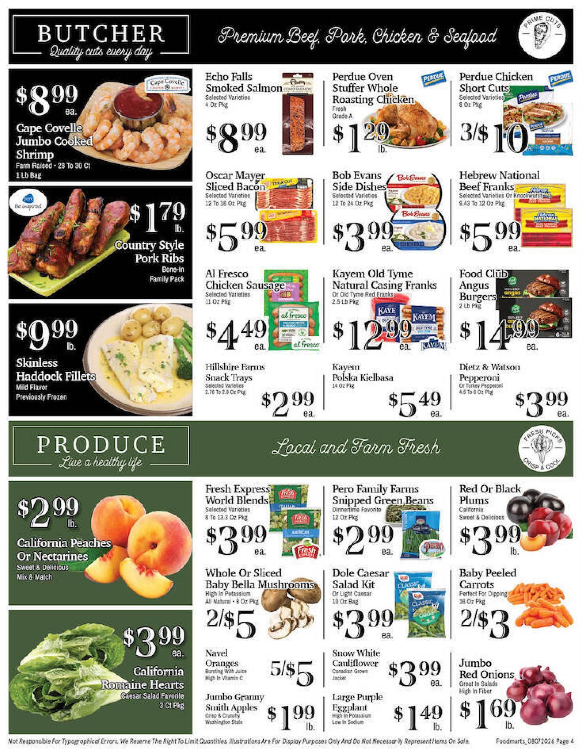 Maine Foodmarts Weekly Ad August 7 - 13, 2026