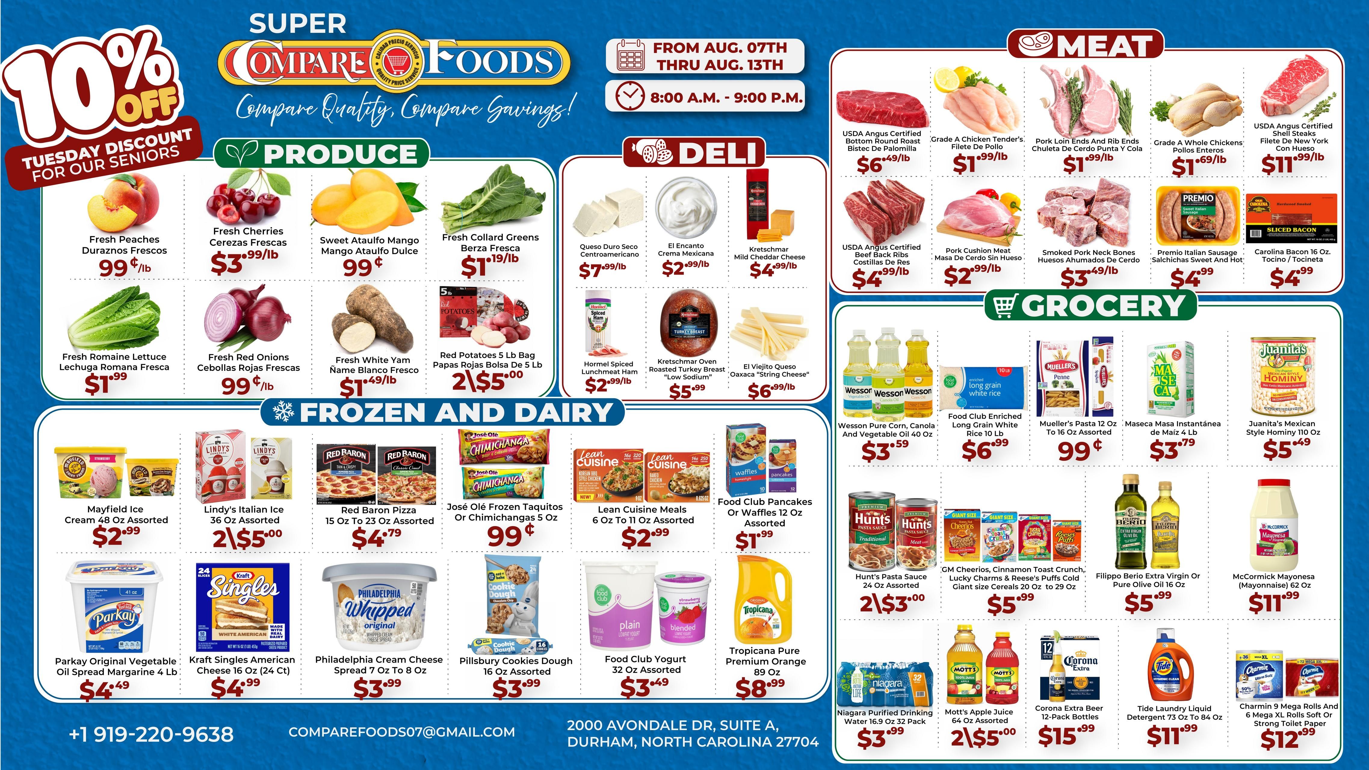 Compare Foods Weekly Ad August 7 - 13, 2026