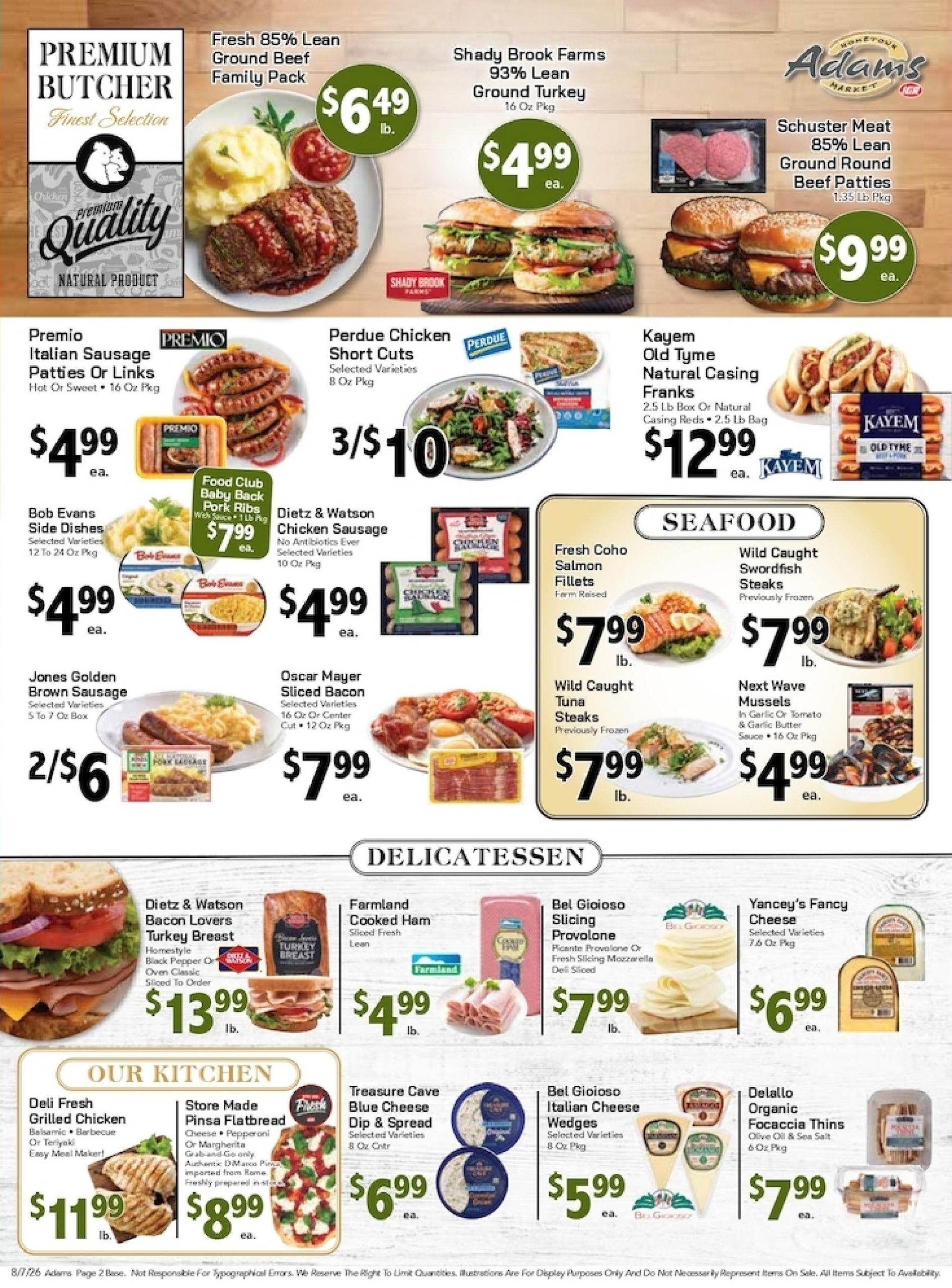 Adams Hometown Market Weekly Ad August 7 - 13, 2026