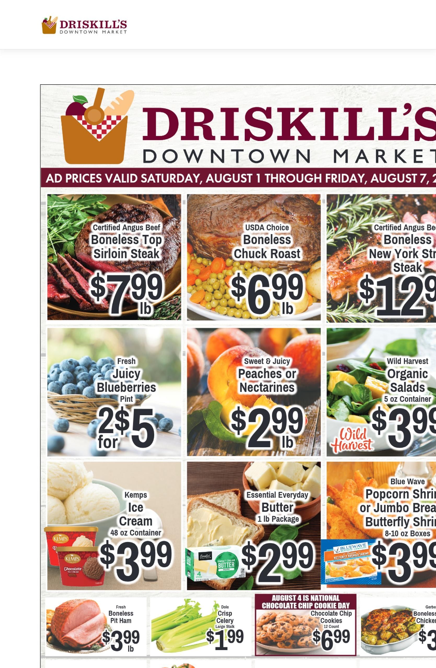 Driskill's Foods Weekly Ad August 9 - 15, 2026