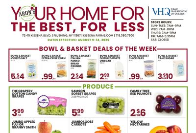 Aron's Kissena Farms Weekly Ad August 9 - 14, 2026