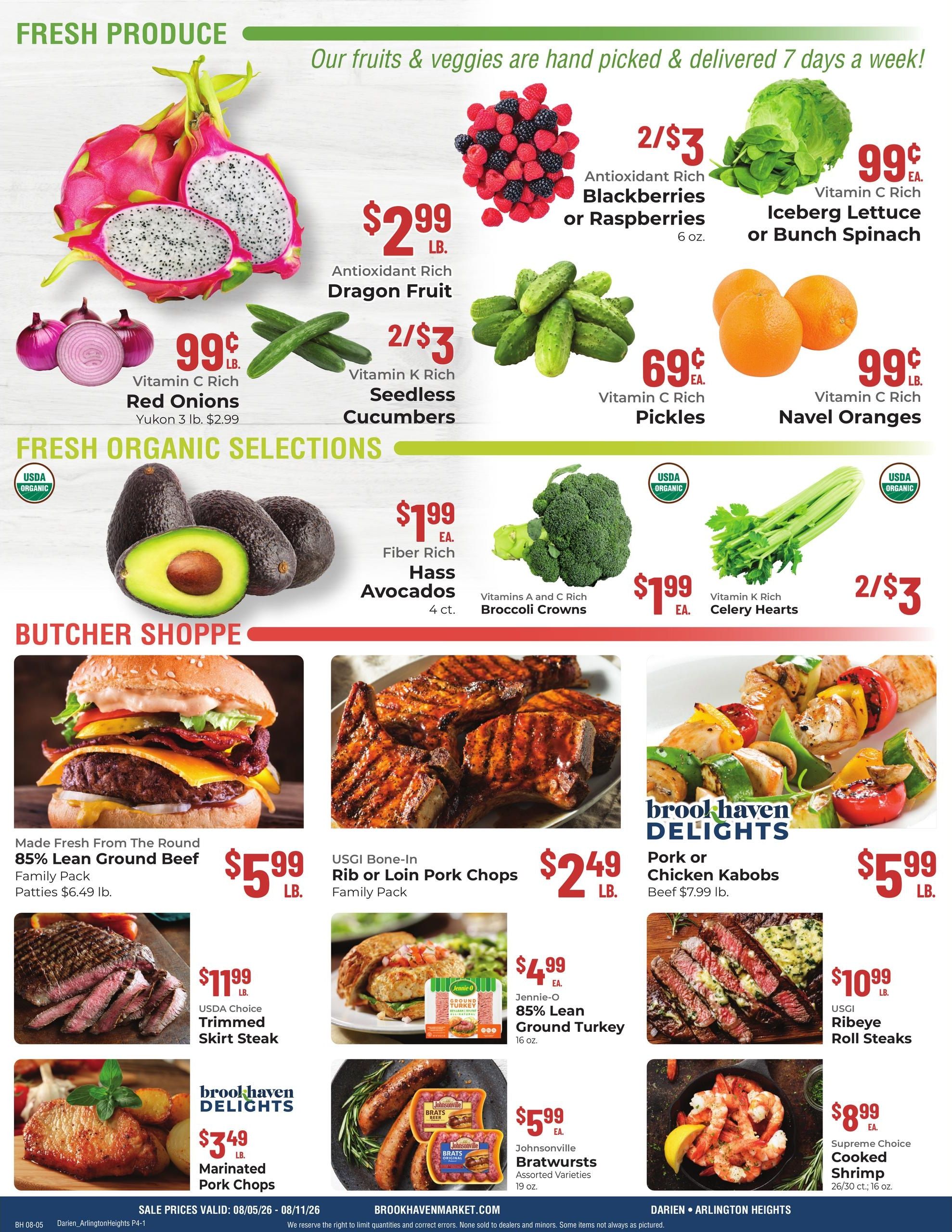 Brookhaven Markets Weekly Ad August 5 - 11, 2026