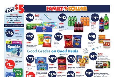 Family Dollar (TX) Weekly Ad August 9 - 15, 2026
