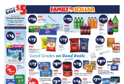 Family Dollar (NC) Weekly Ad August 9 - 15, 2026