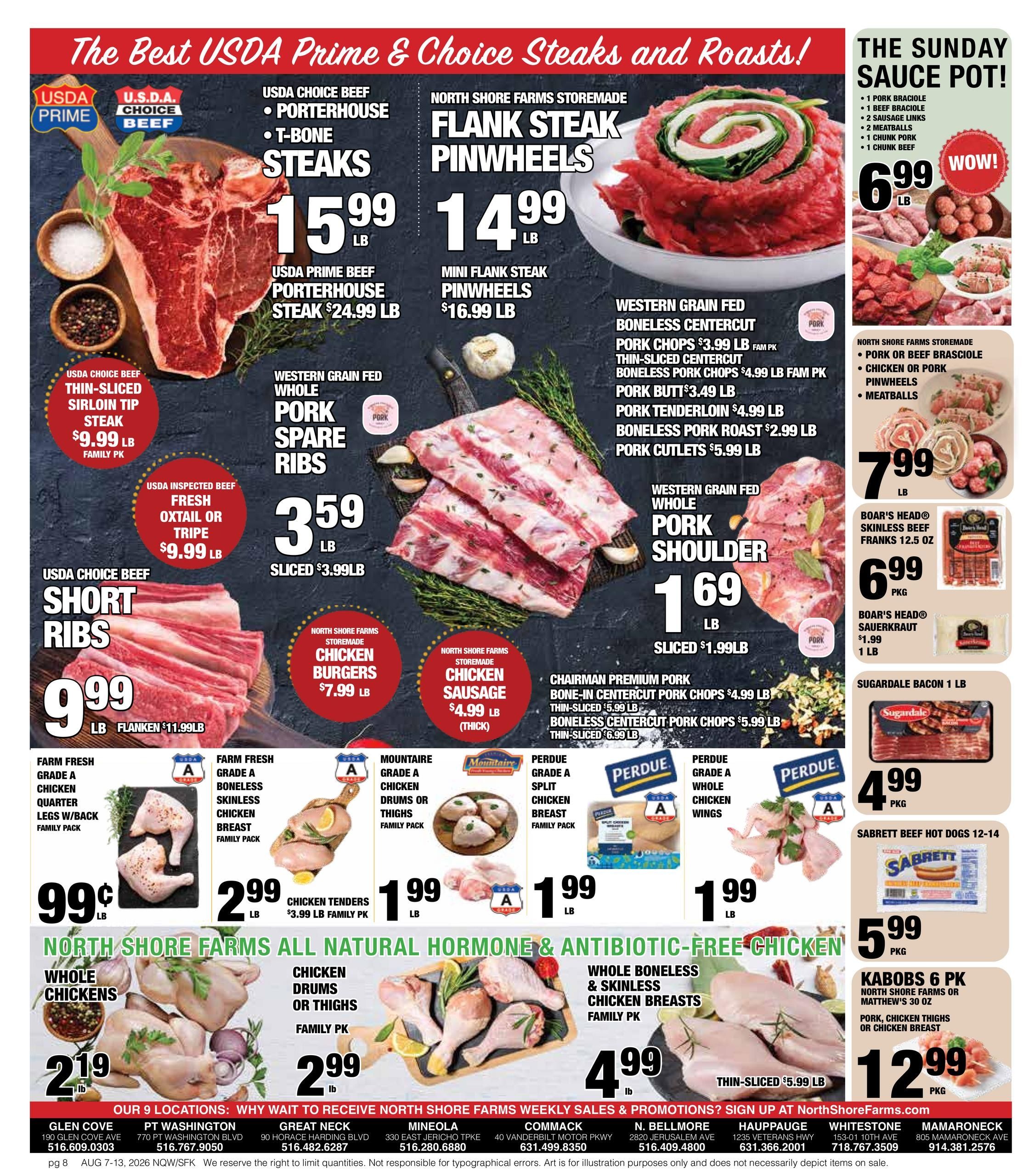 North Shore Farms Weekly Ad August 7 - 13, 2026