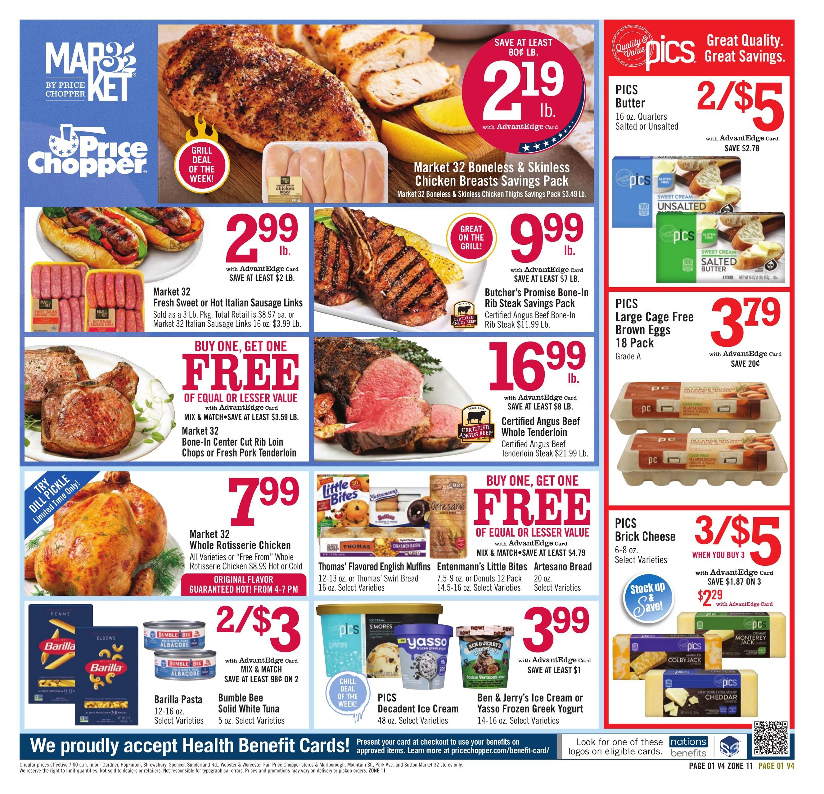 Price Chopper (Athol Area, MA) Weekly Ad August 9 - 15, 2026