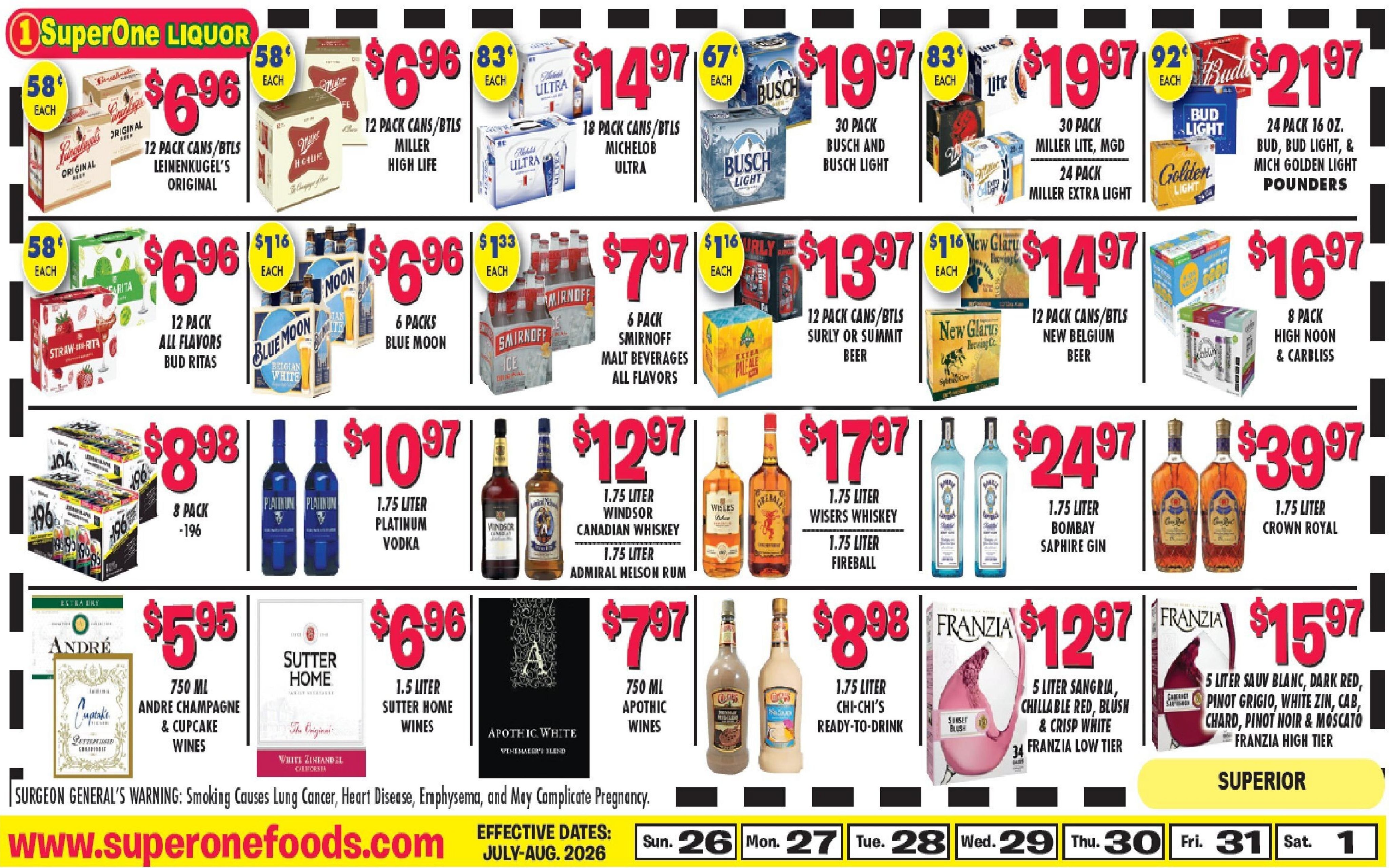 Super One Foods Weekly Ad July 30 - August 15, 2026