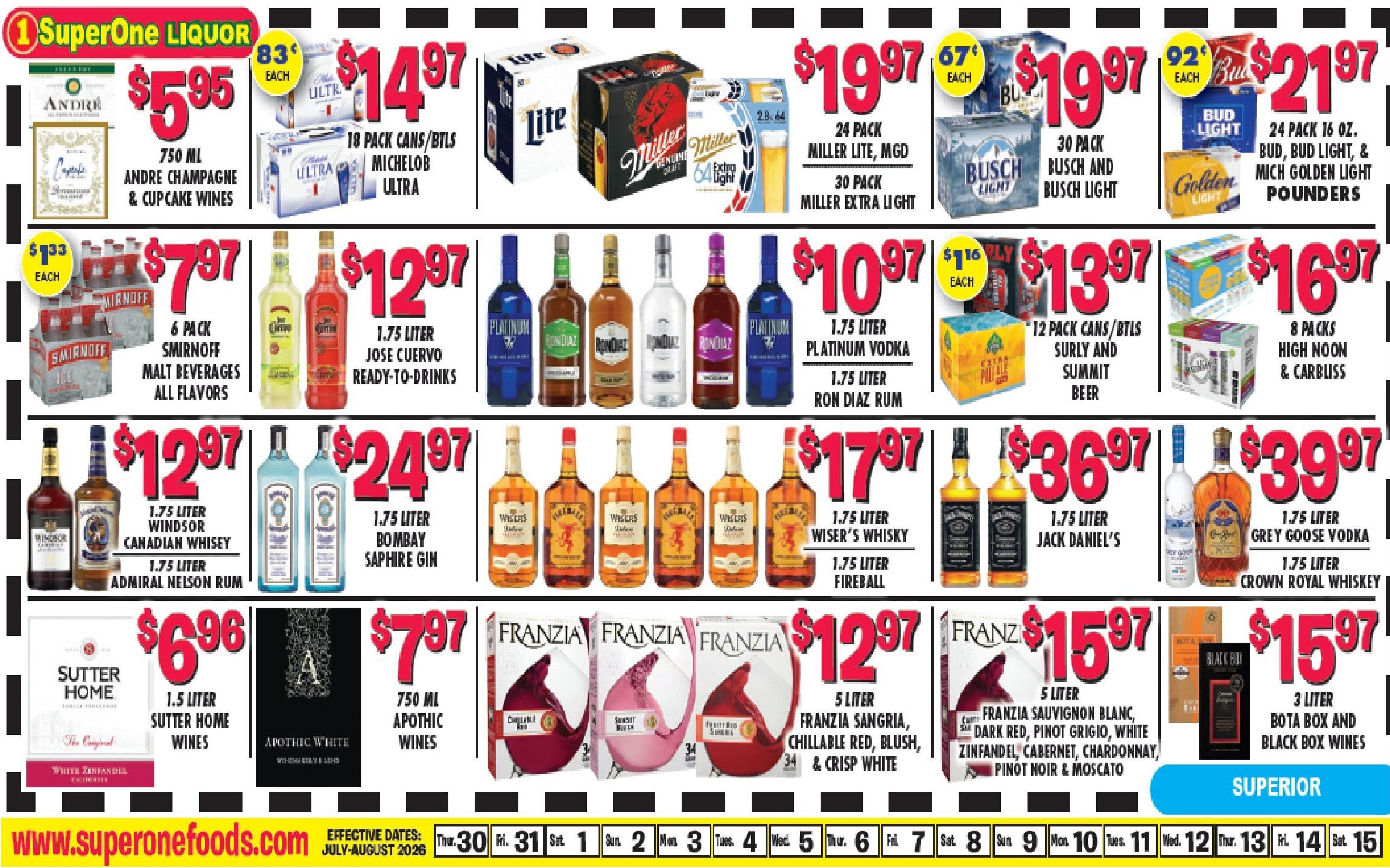 Super One Foods Weekly Ad July 30 - August 15, 2026