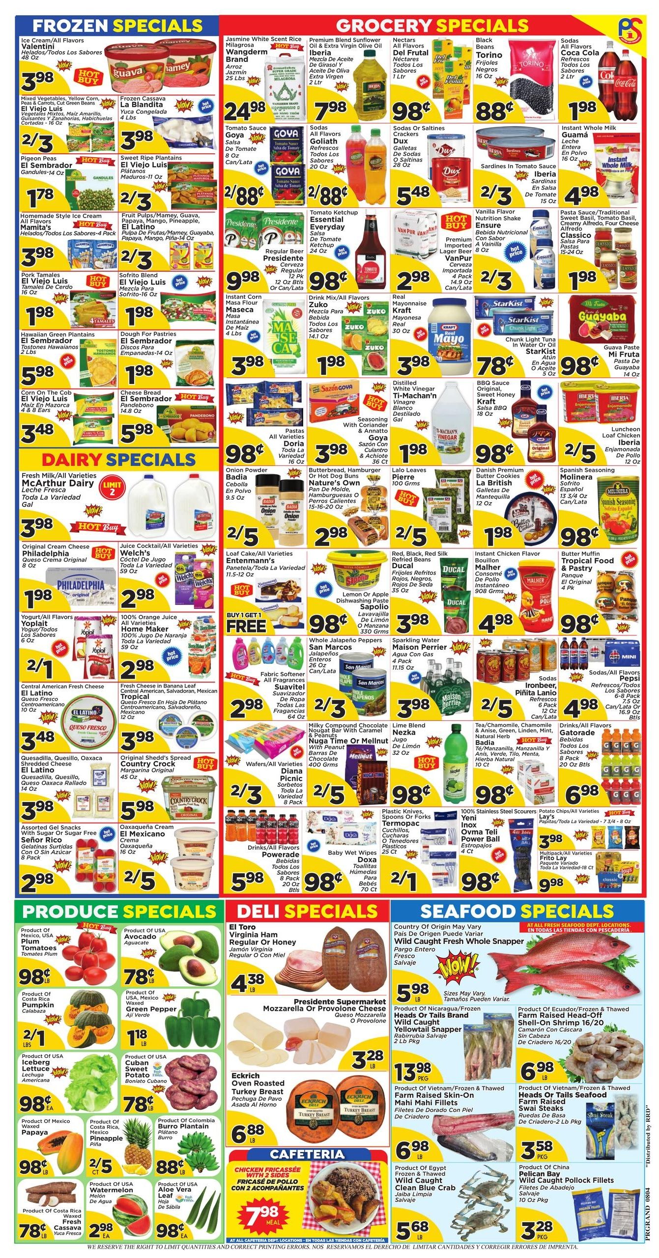 Presidente Supermarkets (Royal Palm Beach–Greenacres Area, FL) Weekly Ad August 5 - 11, 2026
