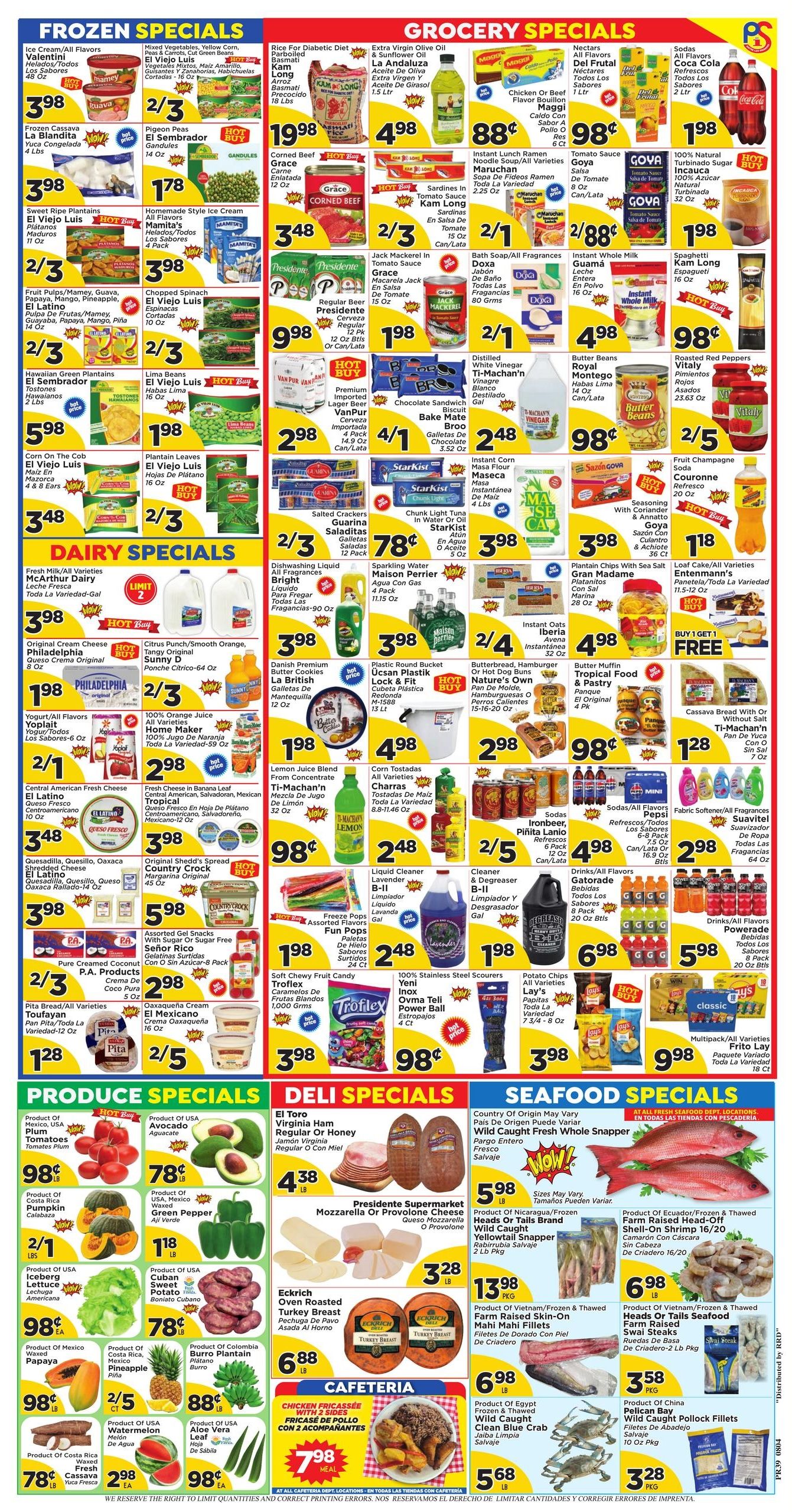 Presidente Supermarkets Weekly Ad August 5 - 11, 2026