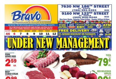 Bravo Supermarket (Hialeah Area, FL) Bravo Florida Weekly Weekly Ad August 6 - 12, 2026