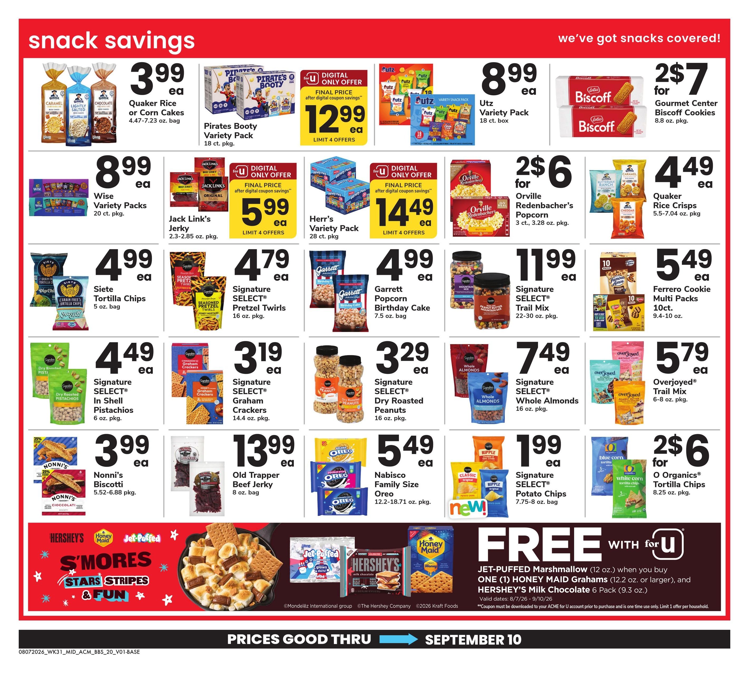 Acme Markets (Dover–Bethany Beach Area, DE) Big Book of Savings Weekly Ad August 7 - September 10, 2026