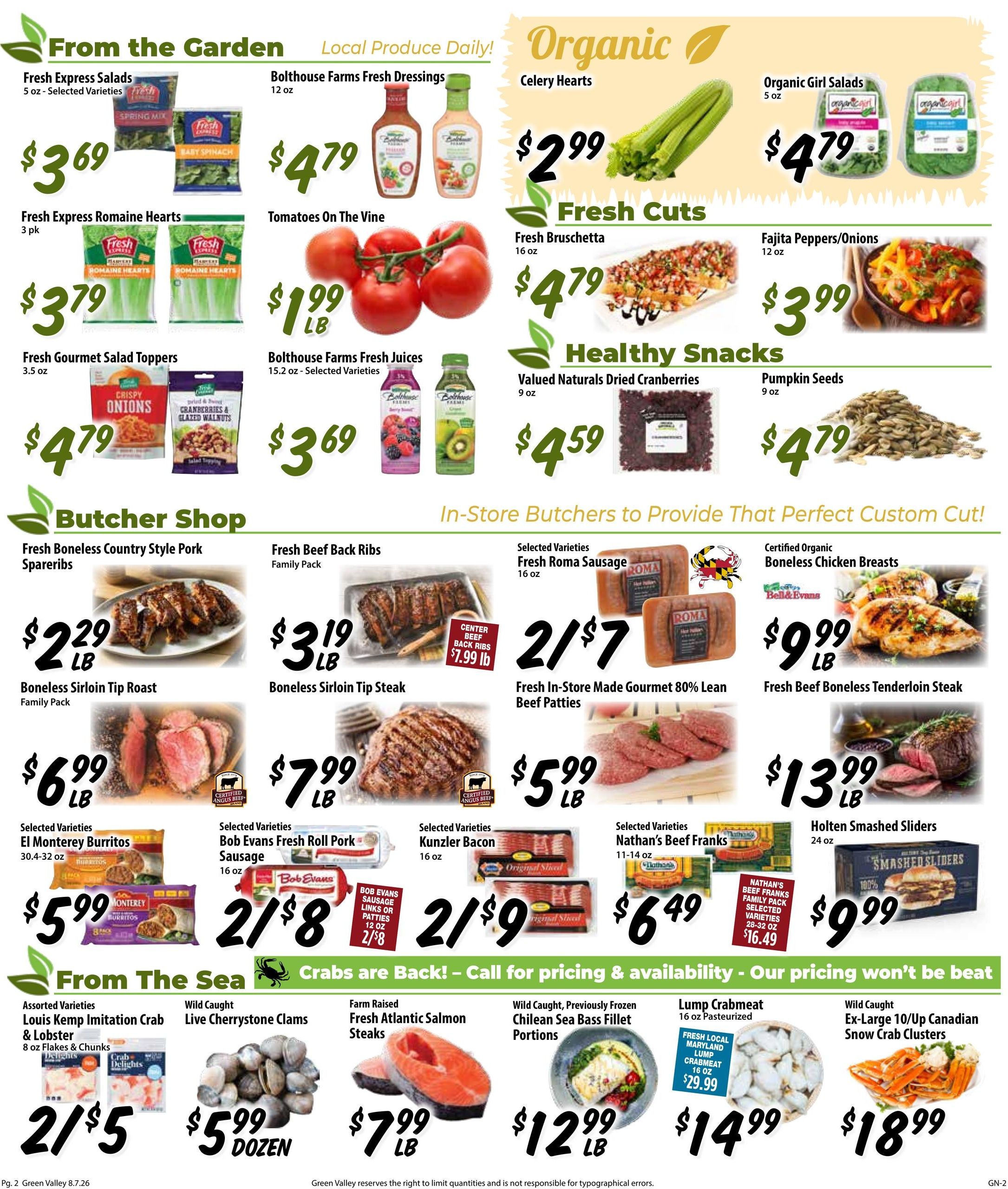 Green Valley Marketplace (Annapolis–Linthicum Heights Area, MD) Weekly Ad August 7 - 13, 2026