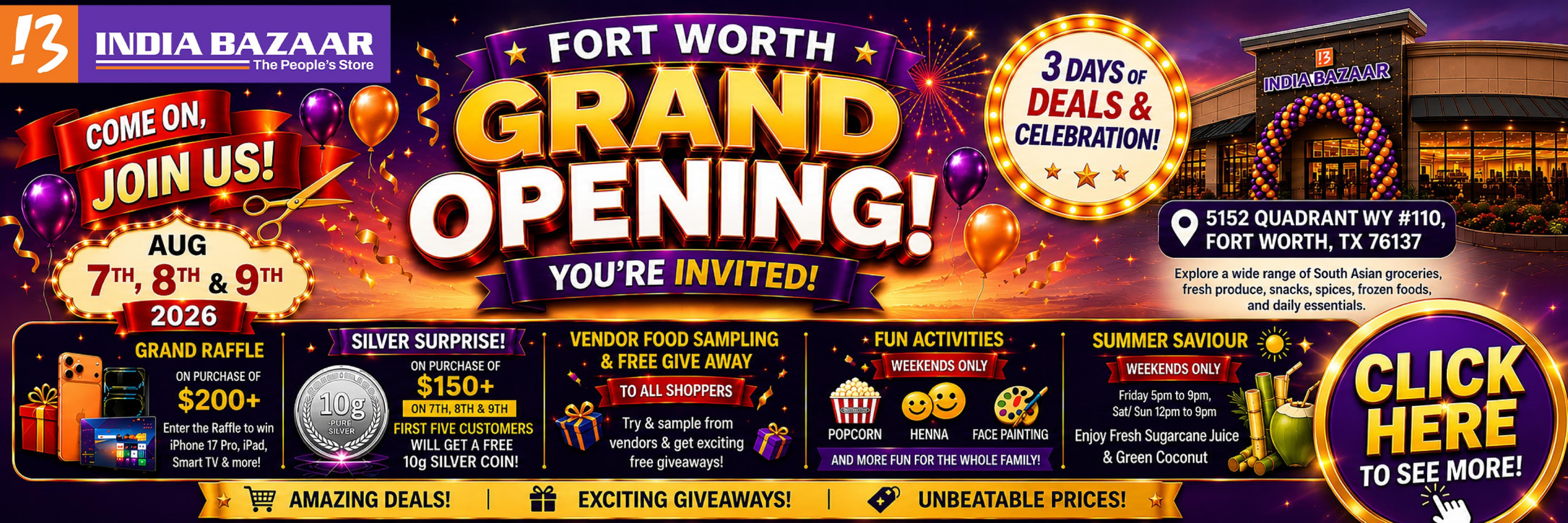 India Bazaar (Richardson–Little Elm Area, TX) Weekly Ad August 7 - 13, 2026