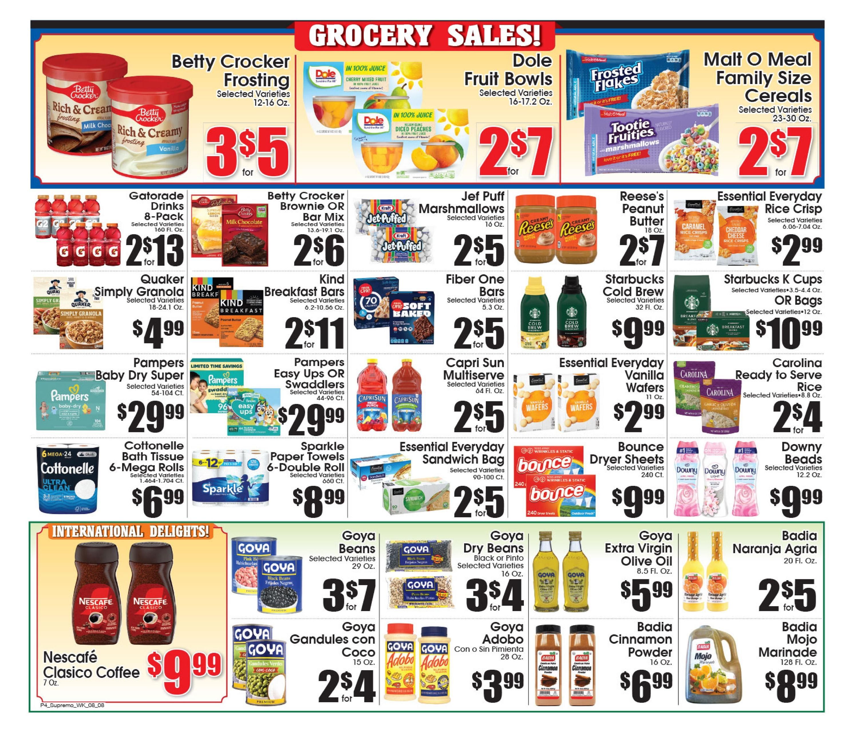 Supremo Foods Inc (Lawrence Township–Trenton Area, NJ) Weekly Ad August 8 - 14, 2026