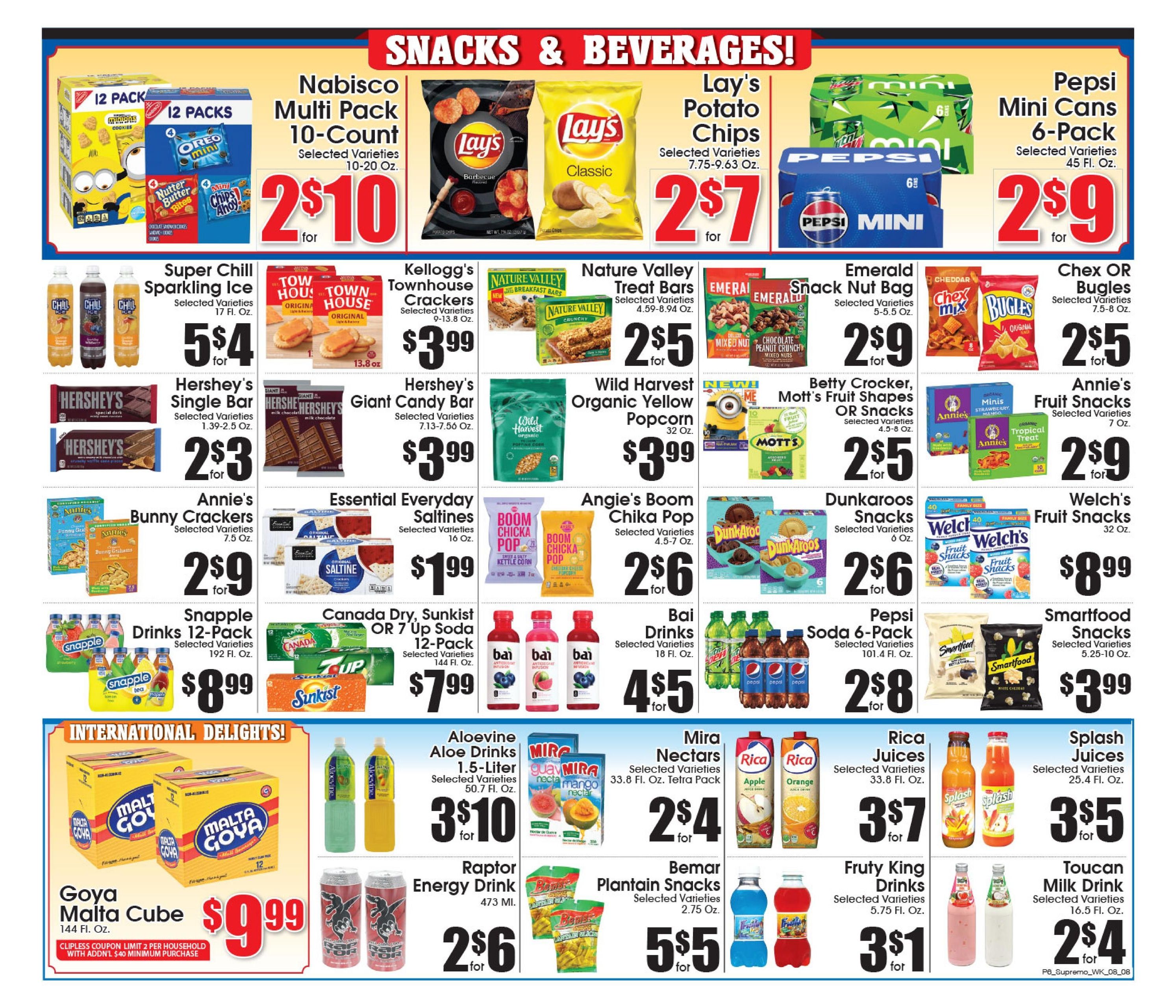 Supremo Foods Inc (Lawrence Township–Trenton Area, NJ) Weekly Ad August 8 - 14, 2026