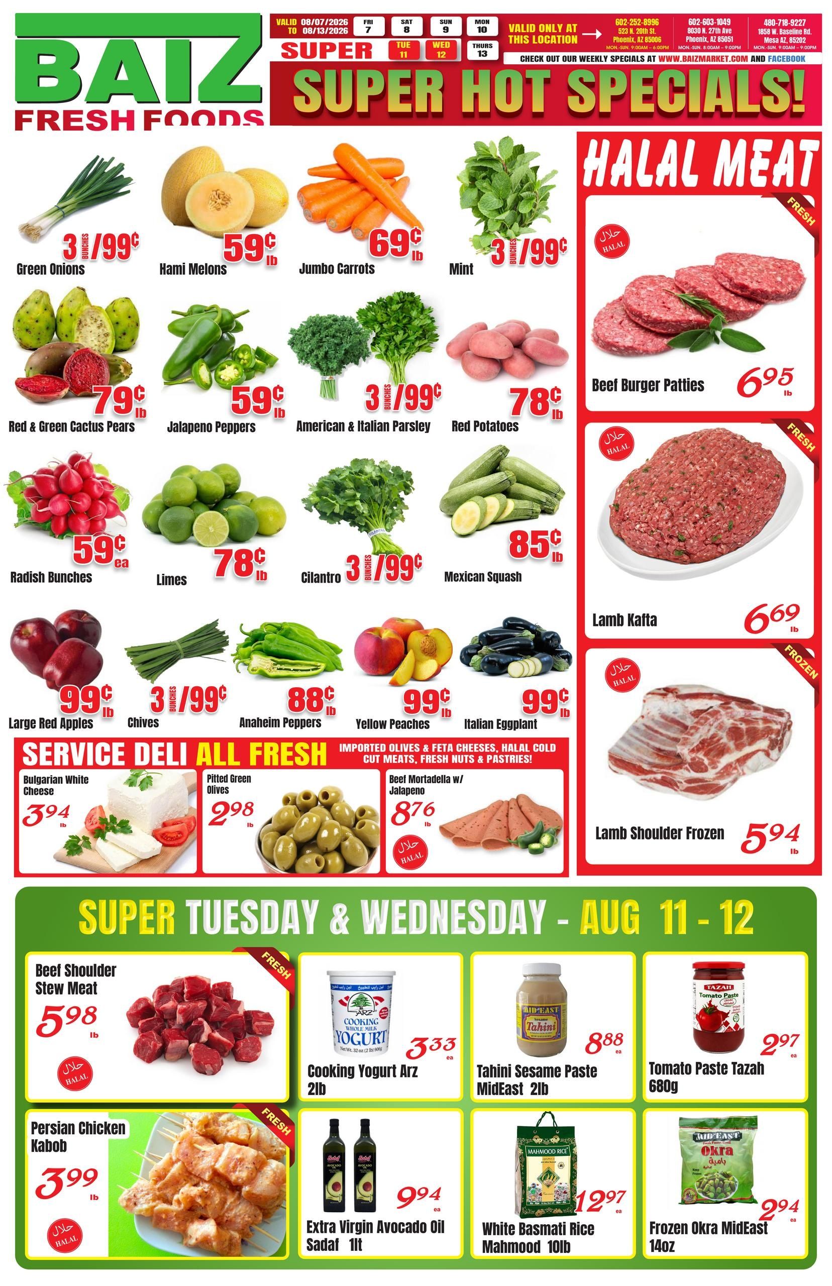 Baiz Market Weekly Ad August 7 - 13, 2026