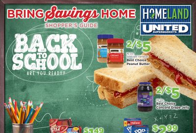 Homeland Stores Bring Savings Home Shopper's Guide Weekly Ad August 1 - 31, 2026