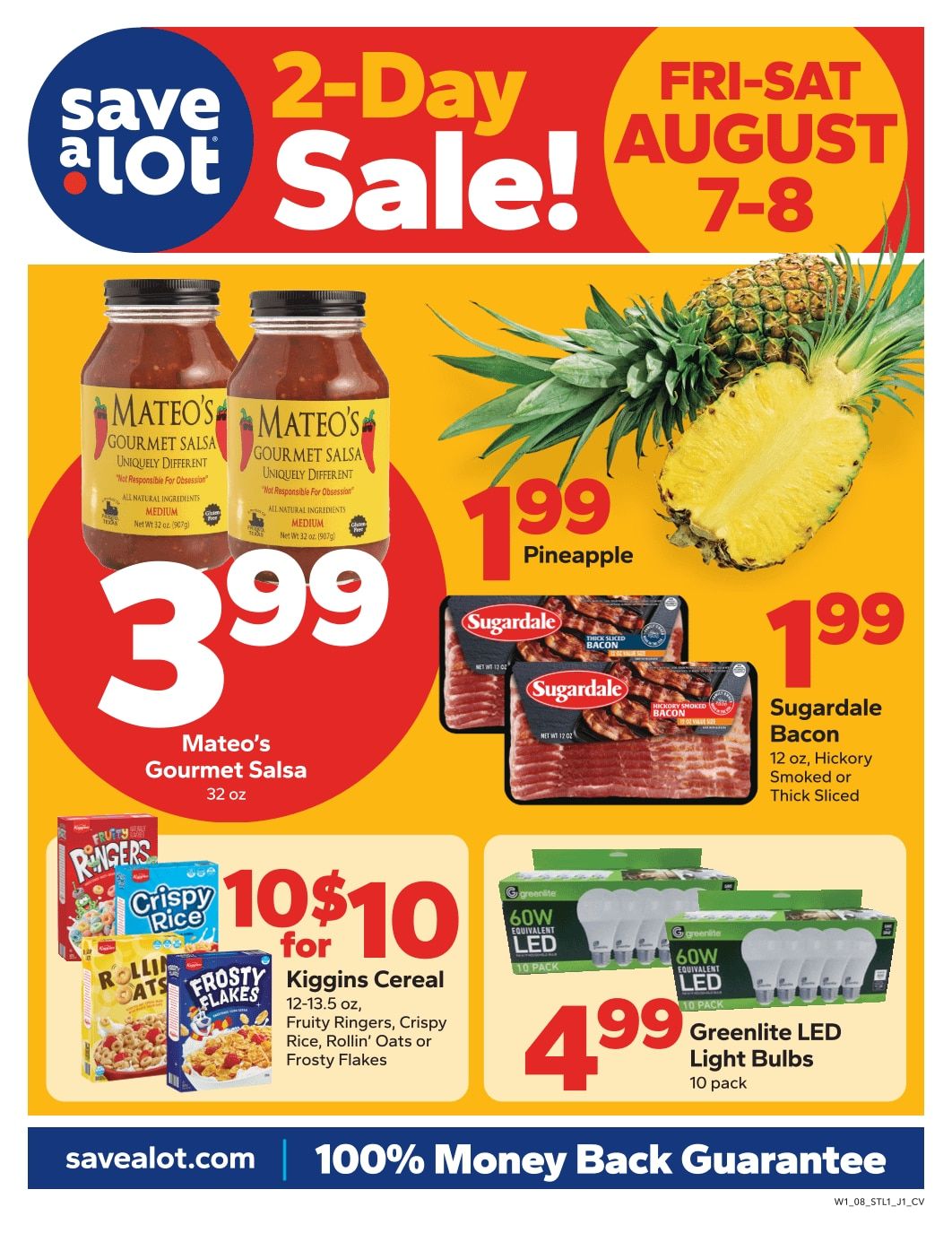 Save a Lot Food Stores (East St. Louis and other locations, IL) Special Promotion Weekly Ad August 7 - 8, 2026
