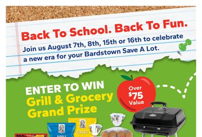 Save a Lot Food Stores (1500 E John Rowan Blvd, Bardstown, KY) Special Promotion Weekly Ad August 6 - 16, 2026