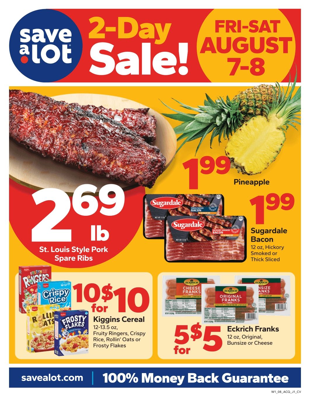 Save a Lot Food Stores (Ashland and other locations, OH) Special Promotion Weekly Ad August 7 - 8, 2026