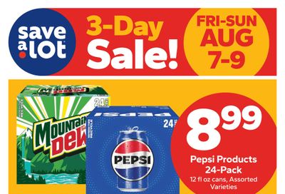 Save a Lot Food Stores (Princeton and other locations, IN) Special Promotion Weekly Ad August 7 - 9, 2026