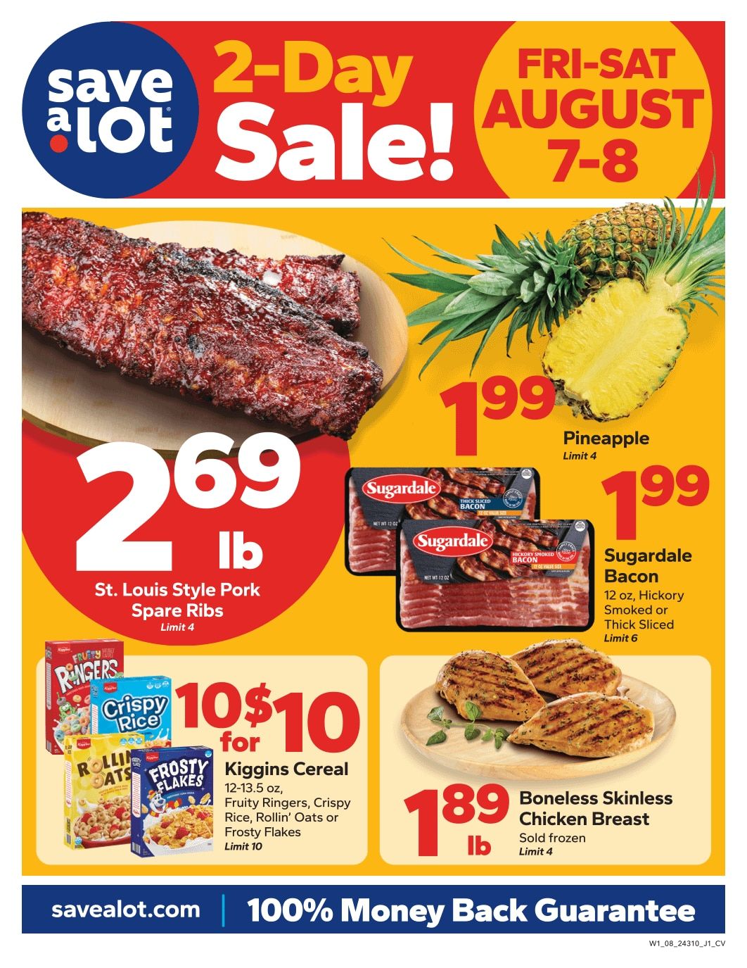 Save a Lot Food Stores (Cutlerville, MI) Special Promotion Weekly Ad August 7 - 8, 2026
