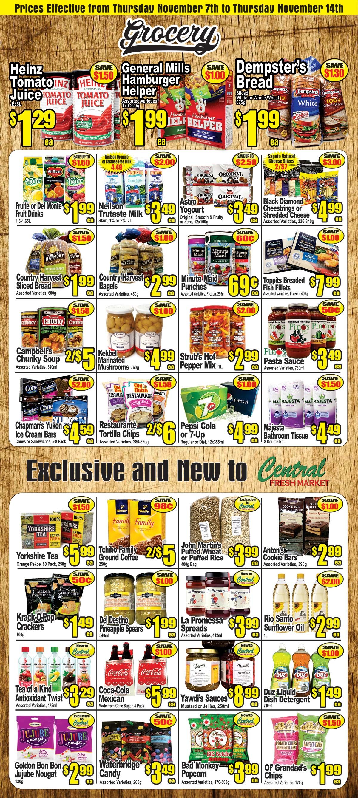 Central Fresh Market Flyer November 7 to 14