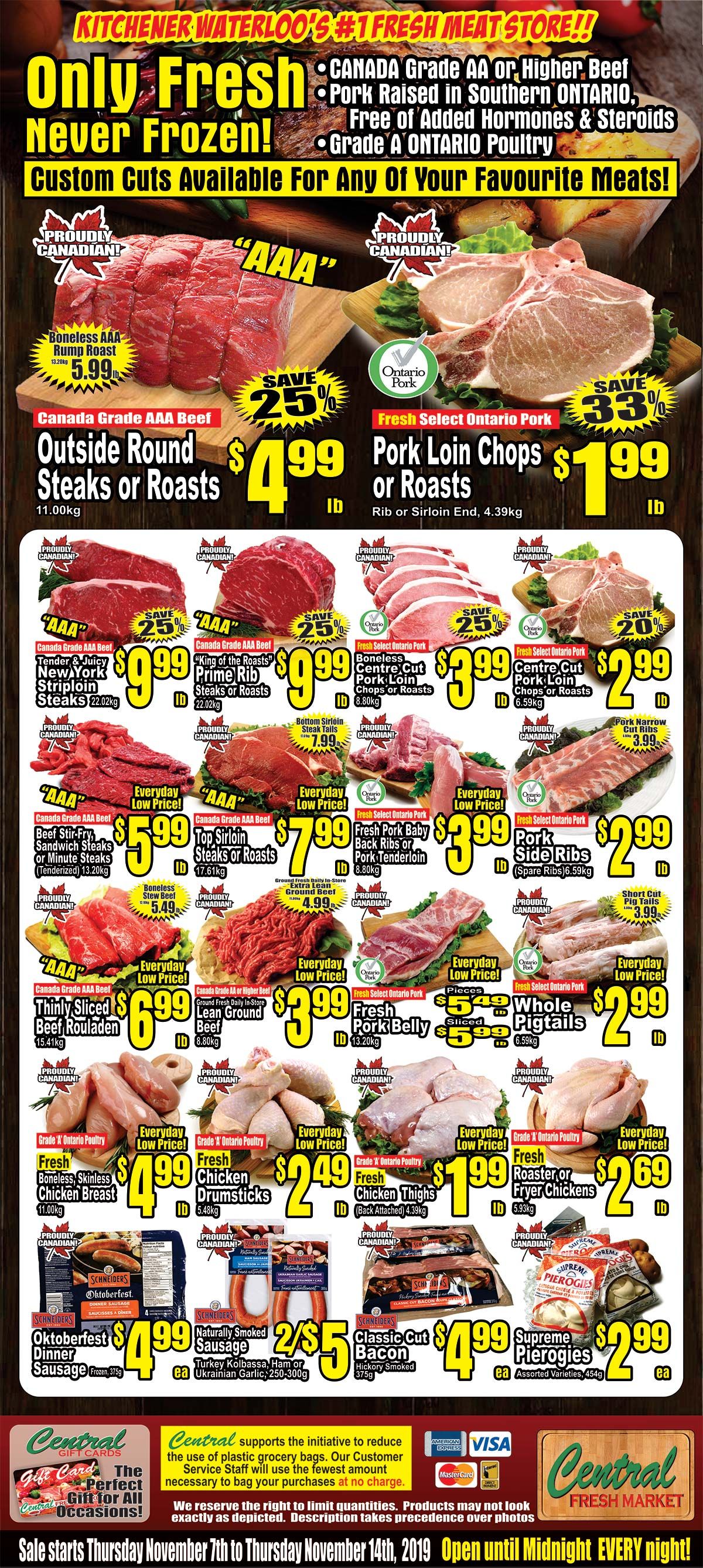 Central Fresh Market Flyer November 7 to 14