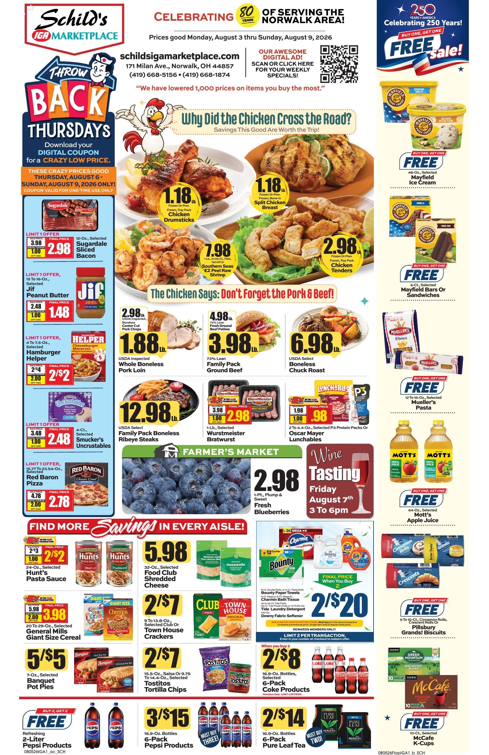 Schild's IGA Marketplace Weekly Ad August 3 - 9, 2026