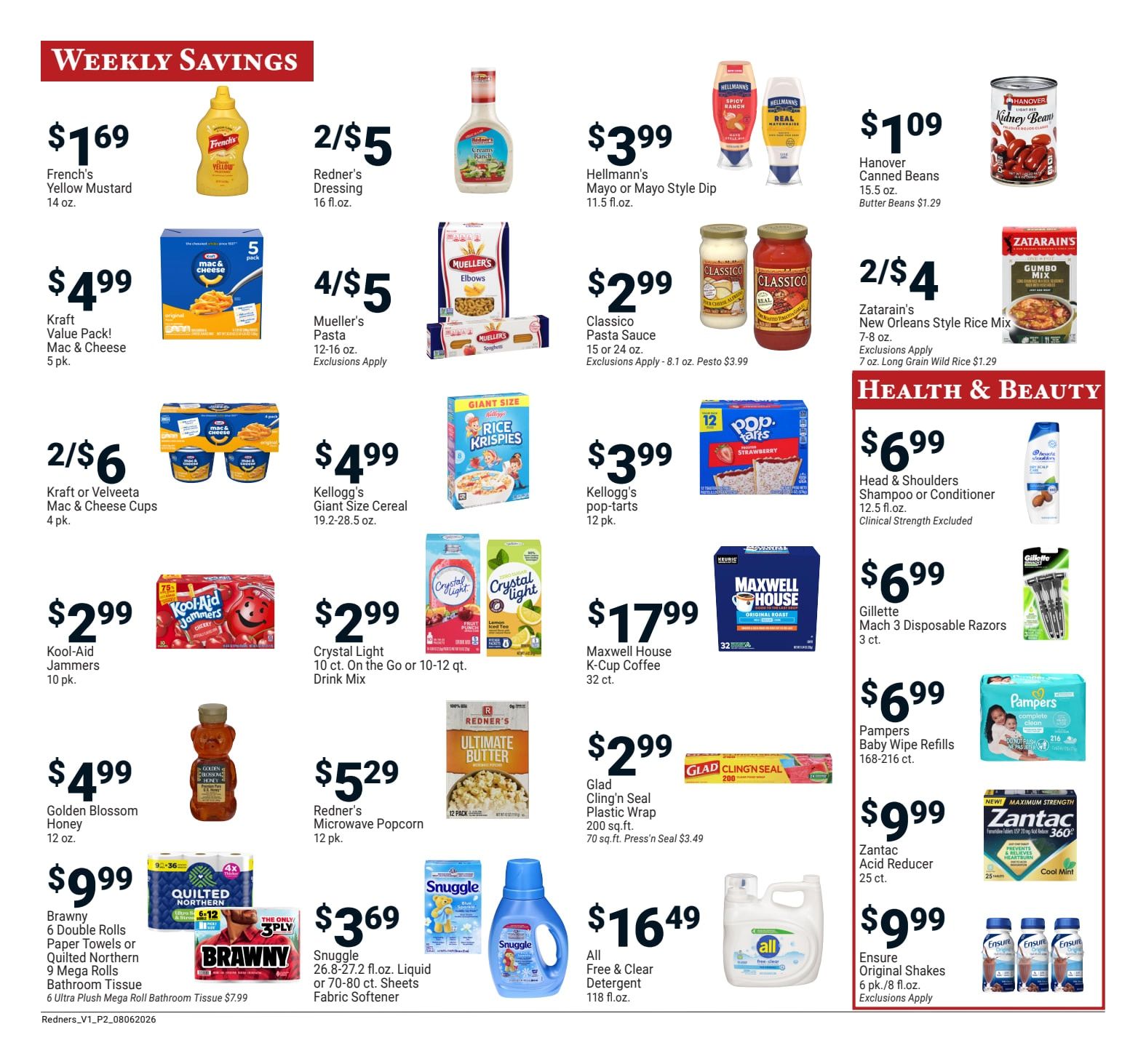 Redner's Markets (Ephrata and other locations, PA) Weekly Ad August 6 - 12, 2026
