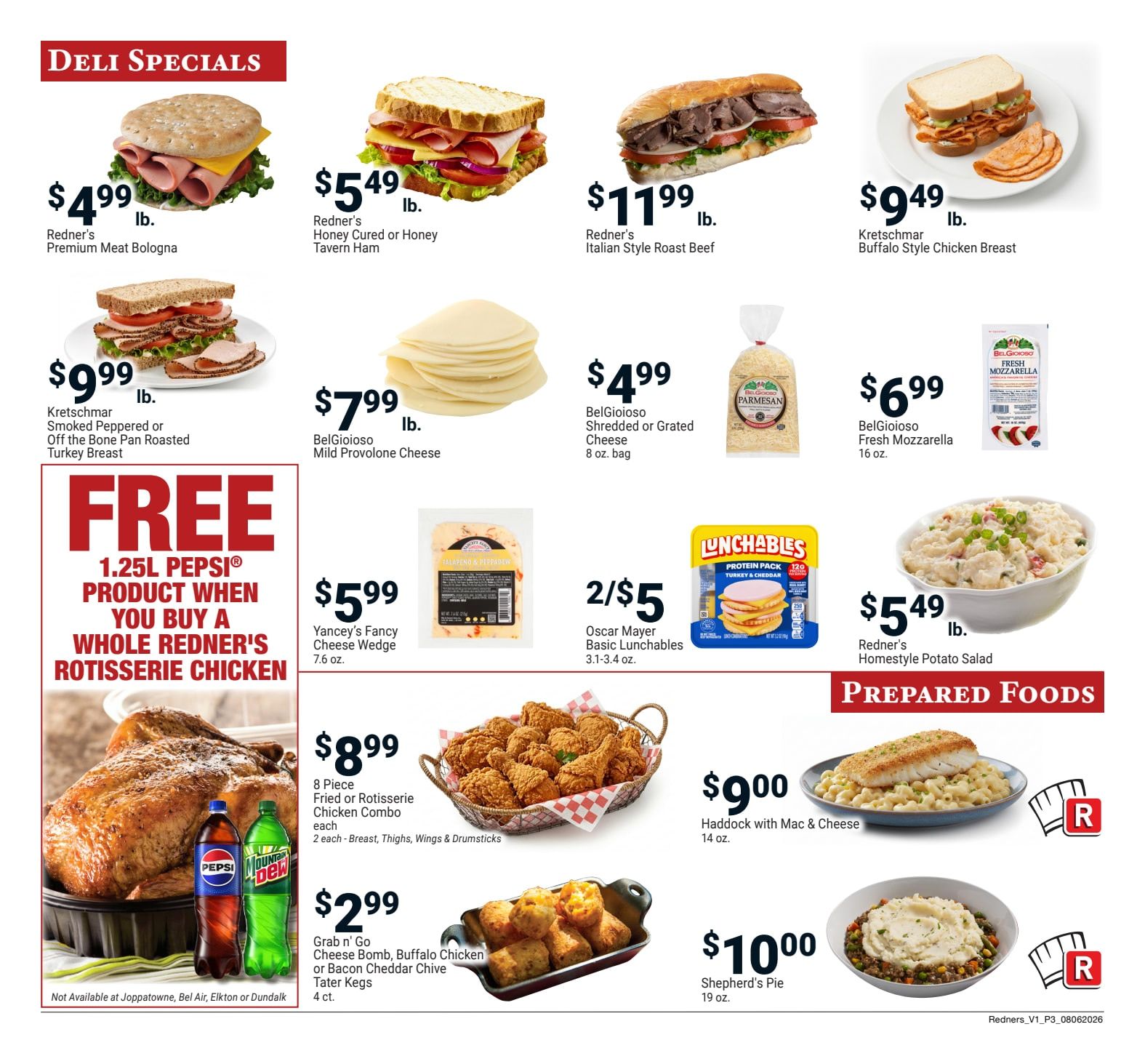 Redner's Markets (Ephrata and other locations, PA) Weekly Ad August 6 - 12, 2026