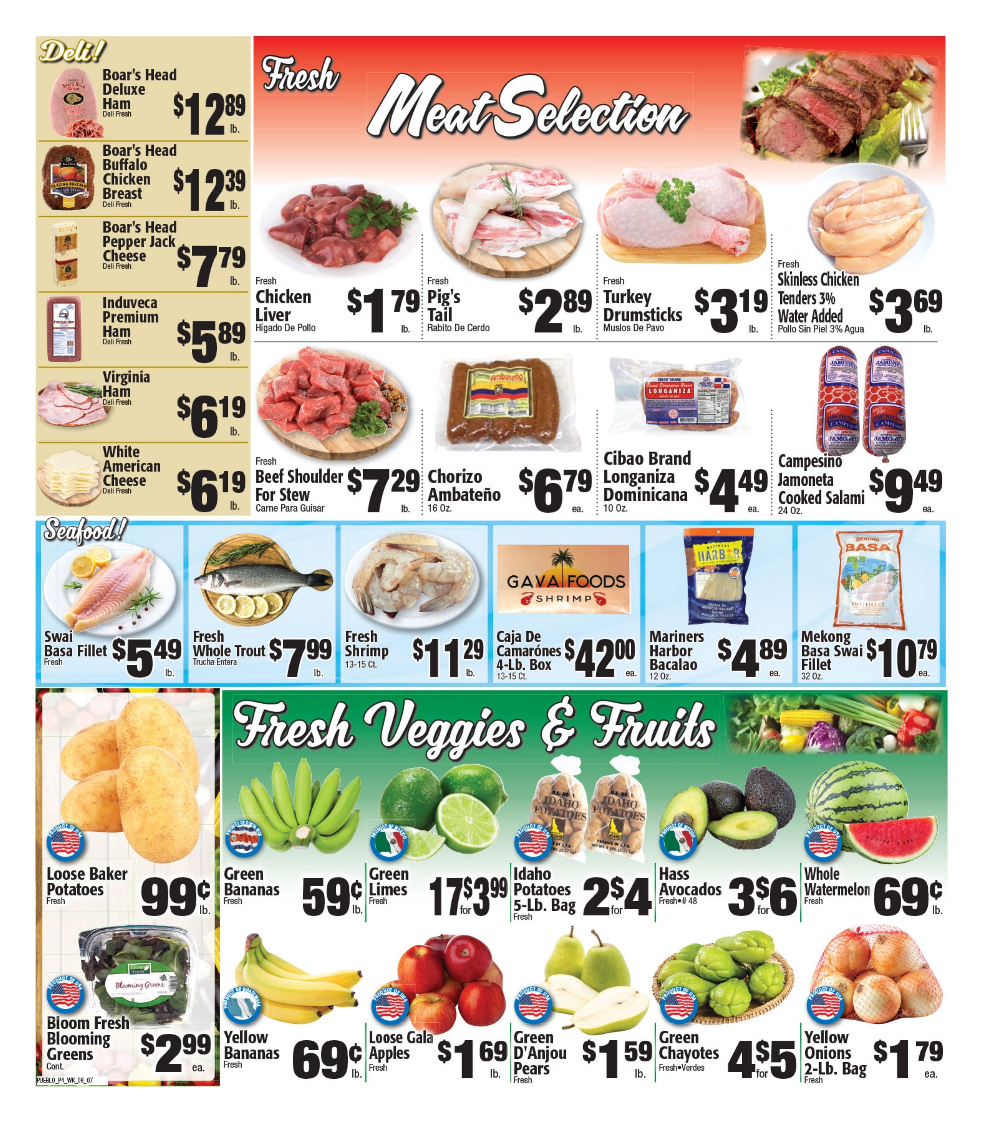 Pueblo Meat Market (880 Mt. Prospect Avenue, Newark, NJ) Weekly Ad August 7 - 13, 2026