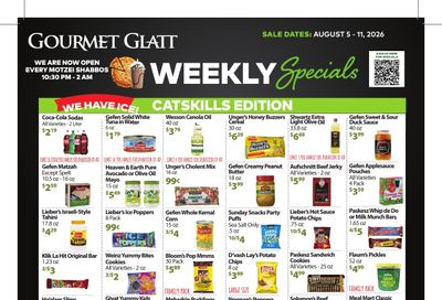 Gourmet Glatt (4685 NY-42, Kiamesha Lake, NY) Weekly Ad August 5 - 11, 2026