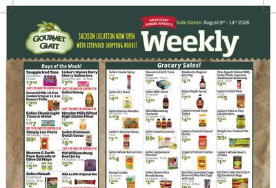 Gourmet Glatt (New Jersey) Weekly Ad August 8 - 14, 2026