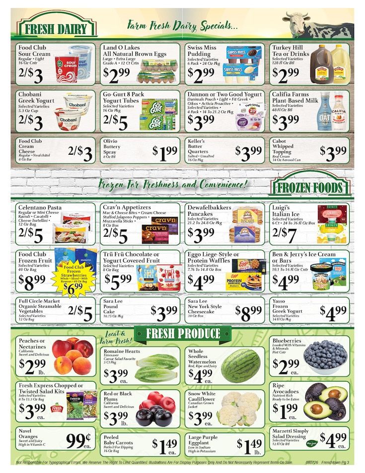 Frenchtown Market Weekly Ad August 7 - 13, 2026