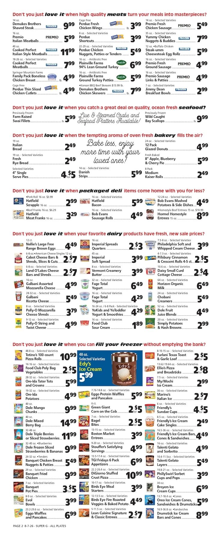 Super G Market IGA Weekly Ad August 7 - 13, 2026