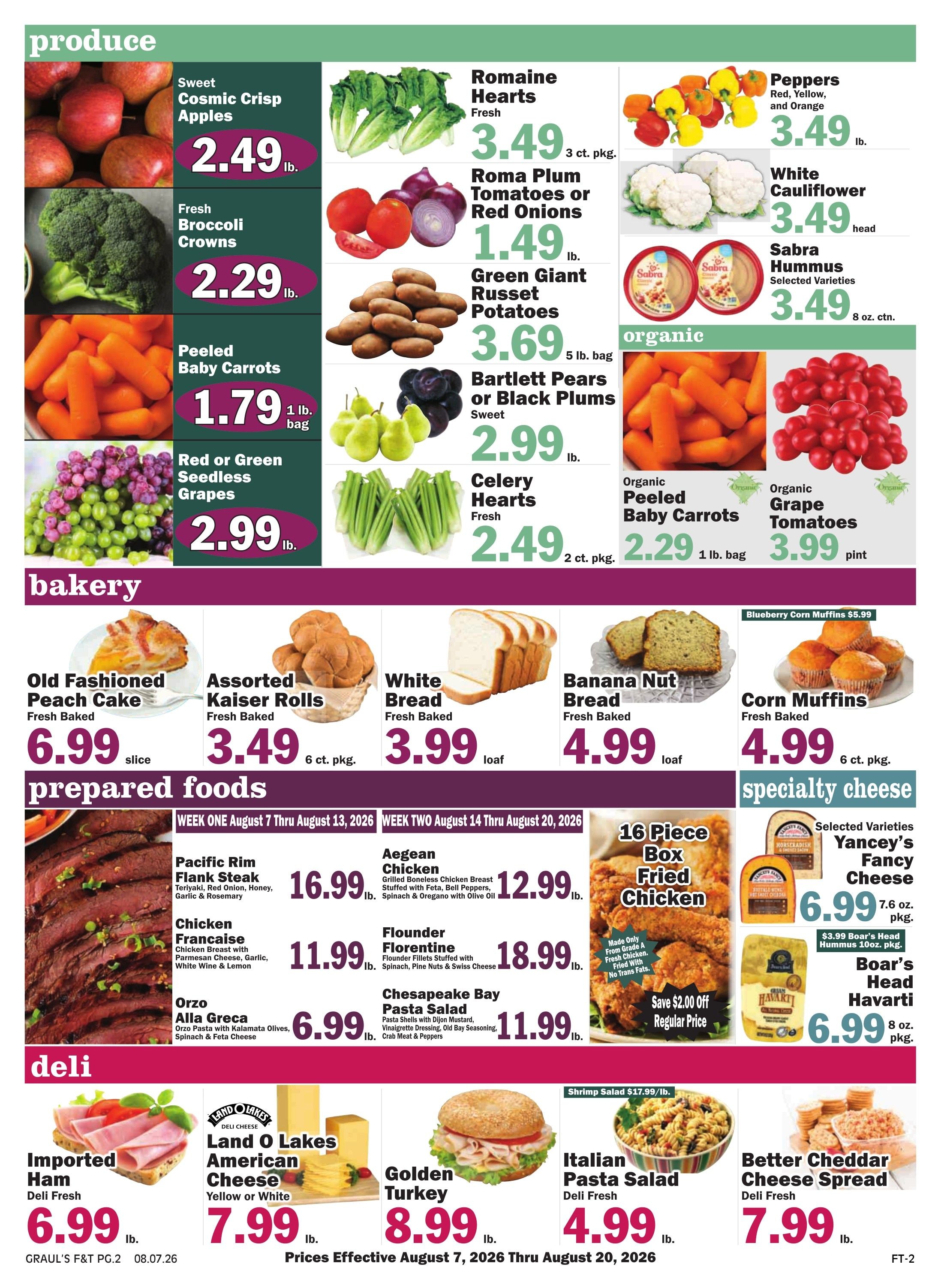 Graul's Market (Parkton, MD) Weekly Ad August 7 - 20, 2026