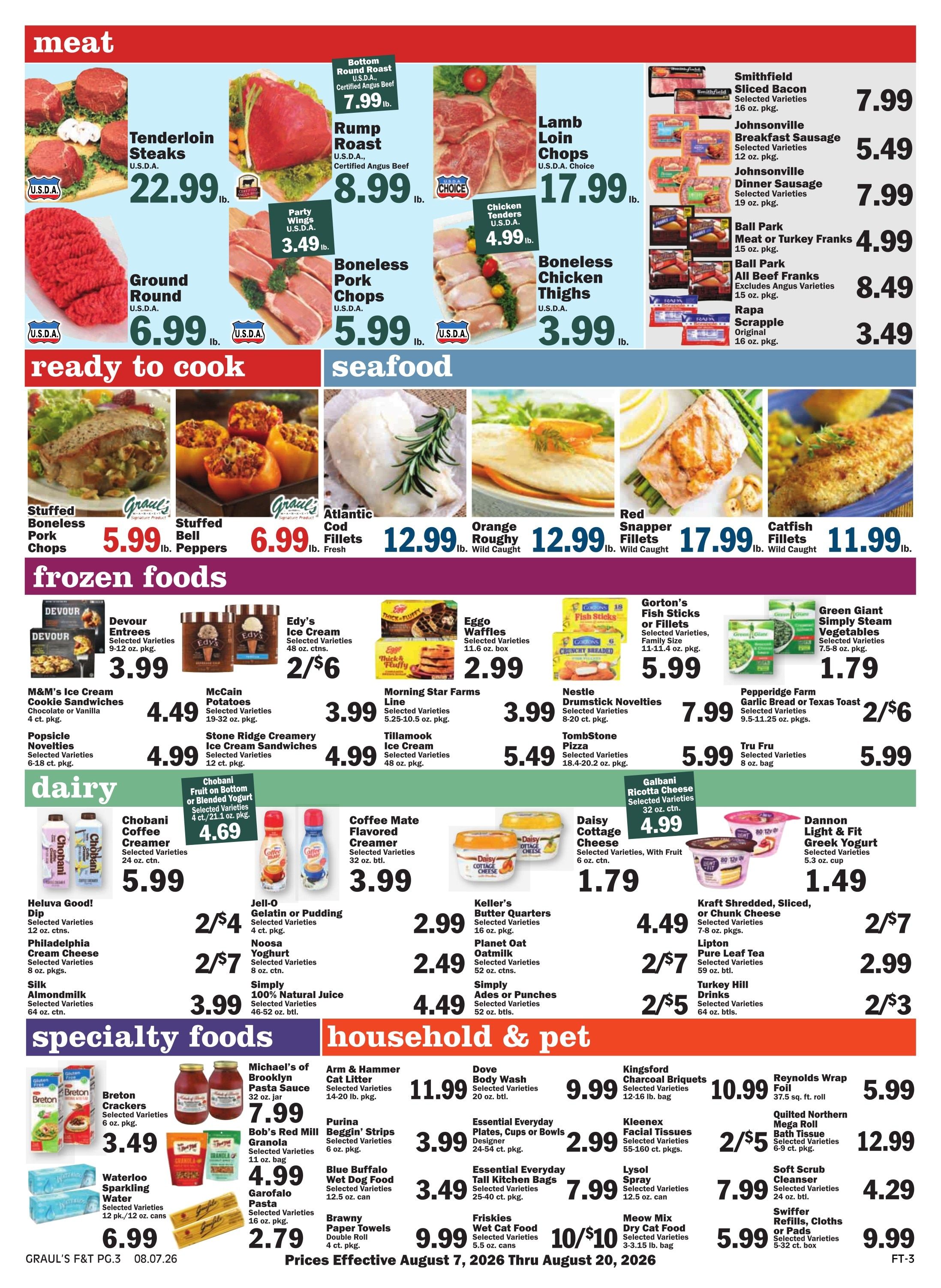 Graul's Market (Parkton, MD) Weekly Ad August 7 - 20, 2026